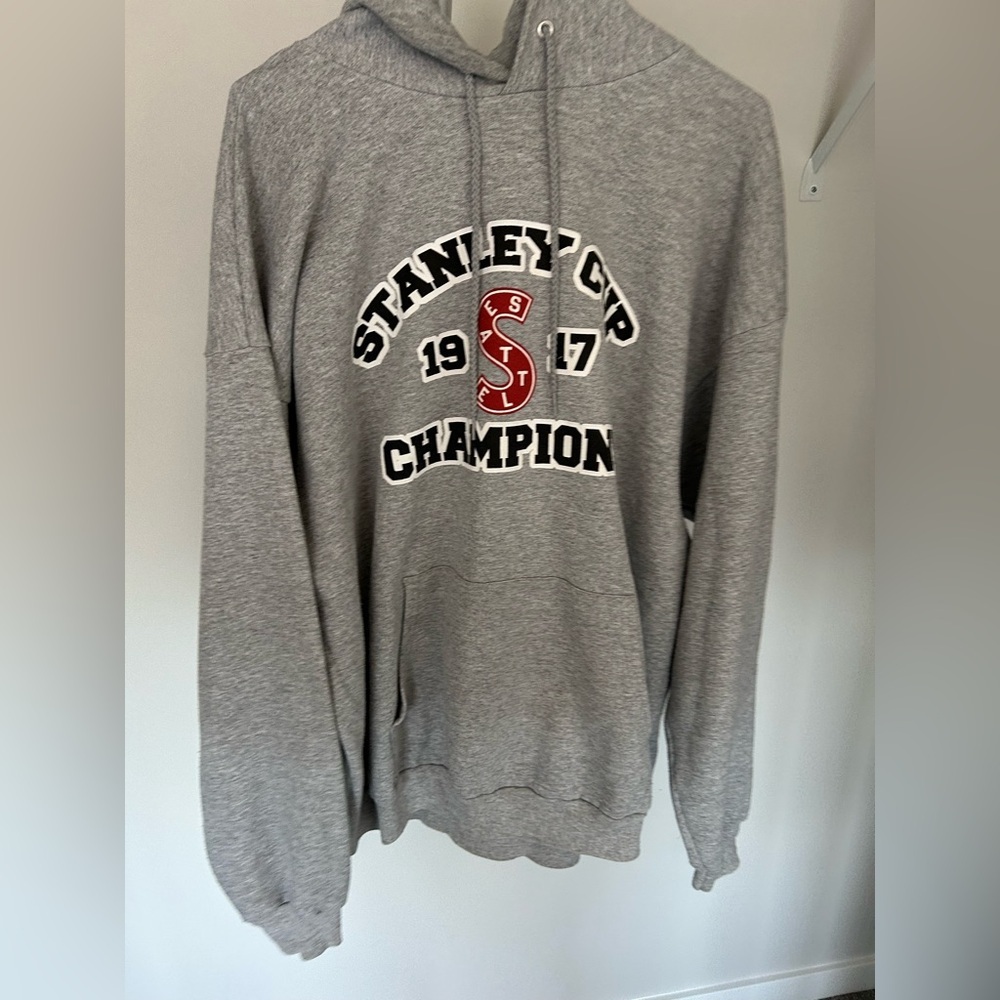 Gray Seattle Metropolitans Stanley Cup Champion Hoodie